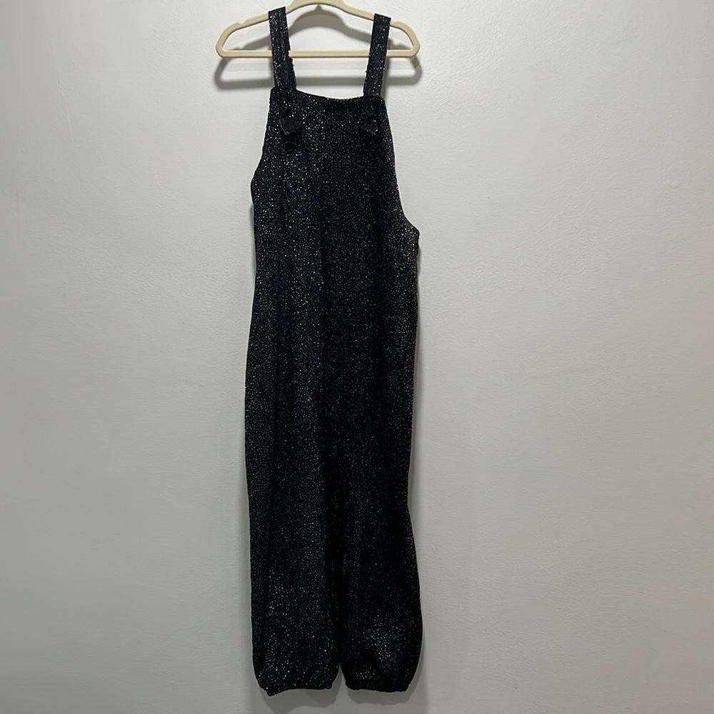ZARA black with silver sparkle jumper romper 4-5 years